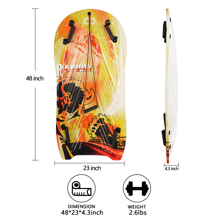 Experience the Joy of Snow with Woowave Lightweight PE Core Foam Sled Kids Snowboard