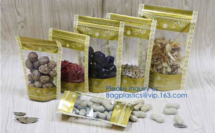 chocolate food packaging custom square bottom aluminum foil zipper pouch bag with plastic handle doypack square bottom a