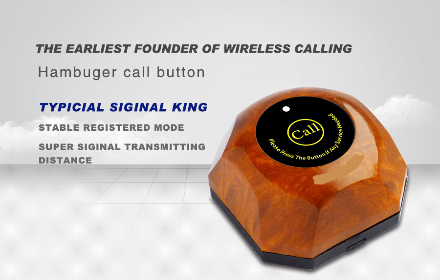 Golf course service device wireless call bell system