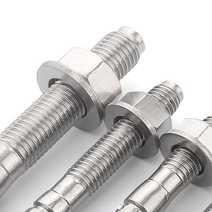 Metric Silver M12*90 Carbon Steel Galvanized Wedge Anchor Bolt for Structural Support