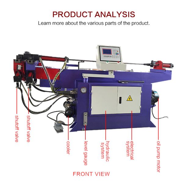 SB-38NC Hydraulic Single-head Pipe Bending Machine, Automatic Storage Elbow Plc Control the Pedal Switch Has an Emergency Stop