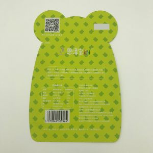 80g VMPET Custom Shaped Plastic Bags Zipper Pouch Die Cut