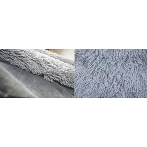 Double Layer Warm Fake Fur Blanket , Luxury Sherpa Throw Blanket For Bed / Sofa