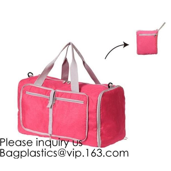 Pink Color Nylon Waterproof Handbag Large Capacity Carry-on Bag Durable Multifunction Bag Portable Women Bag