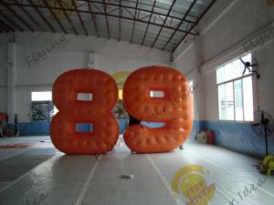 China Cold Air Advertising Inflatable Product Replicas / Custom Made PVC Number Balloons on sale