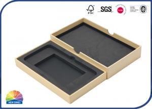 China Electronics Packaging Paper Gift Box Recyclable Brown Color EVA Tray Precision Parts on sale