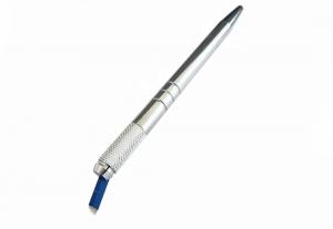 China Single Side Metal Manual Pen For Eyebrow Tattoo And Outlining,Silver Manual Pen For Permanent Makeup on sale