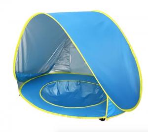 China Custom 190T Silver Coloated Polyester Pop Up Tent For Baby Play 120 X 80 X 70CM on sale