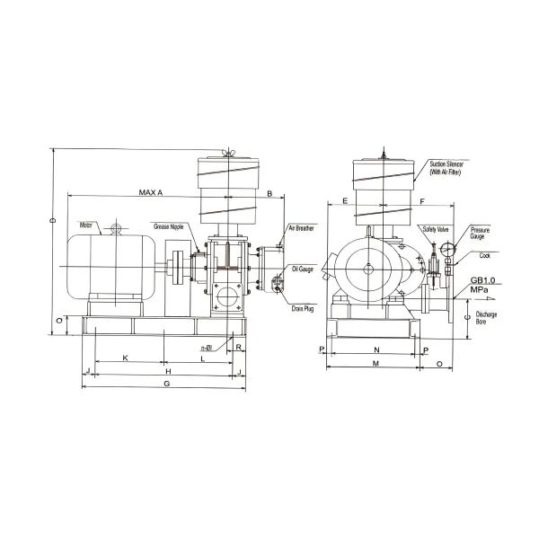 Holistic Full Wastewater Aeration Blower Aquaculture Sewage Treatment Plant Blower