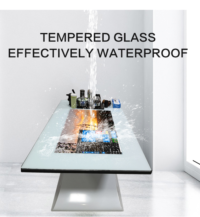 43 Inch Touchscreen Interactive Smart Table LCD Advertising Display Multi Touch Screen Kiosk For Coffee Meeting Table
