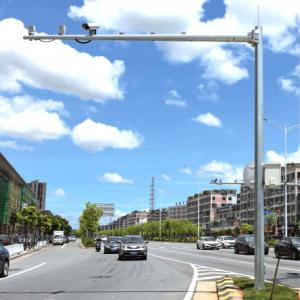 Quality F Shape Cantilever Traffic Camera Signal Light Pole 8m Height wholesale