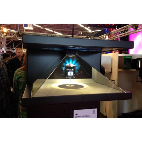 High Definition 3D Pyramid Holographic Display 65", Showcase Products in Hologram