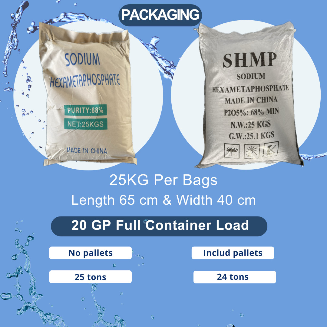 SHMP 68% Sodium Hexametaphosphate Nonlinear Polymeric Phosphate