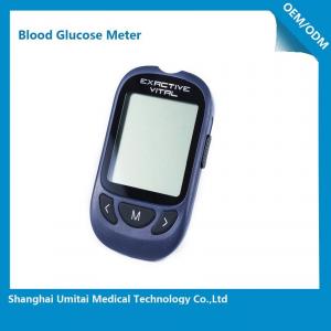 China Blood Glucose Monitoring Device With Silver Glucose Test Strips 85 X 52 X 15mm on sale
