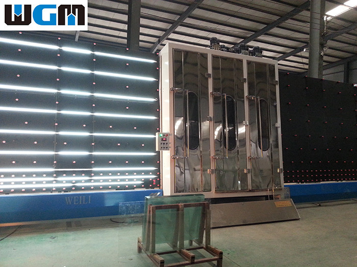 Quality Efficient Automatic Glass Washer , Glass Dryer Machine Stainless Steel Frame wholesale