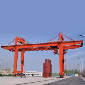 China 50 Ton Port Mobile Container Gantry Crane 18m Rail Mounted on sale