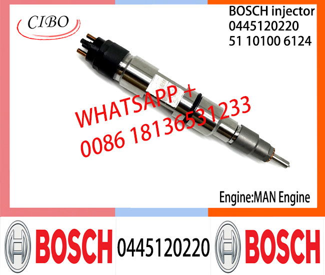 BOSCH 0445120220 51101006124 Neutral Fuel Injector Assembly 0445120220 51101006124 For MAN