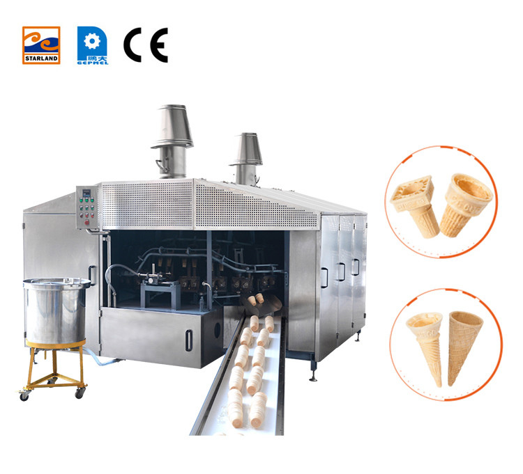 Multi-Function Automatic wafer cone making Machine 28 Mold 2 Cavities With CE