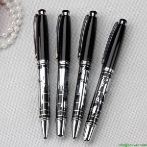 Quality world map designed metal roller pen for gift promotion wholesale