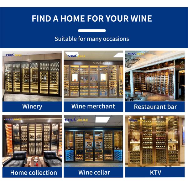 Quality Stainless Precision Dining Integrated Tall Wine Cabinet
