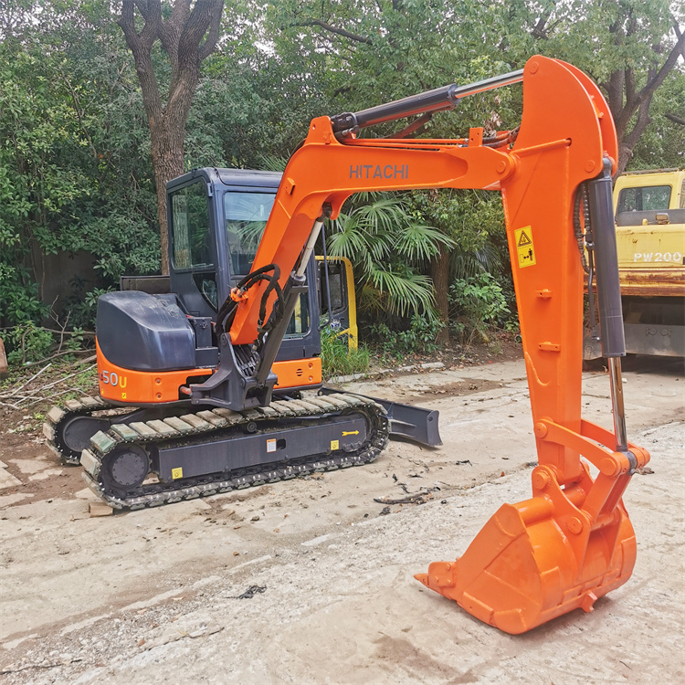 Good Condition Japan Original 5 Ton Mini Used Hitachi ZX50U Excavator with Rubber Pad