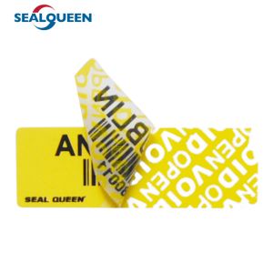 China Strong Adhesive Seal Warranty Void Label Tamper Evident Security Package on sale