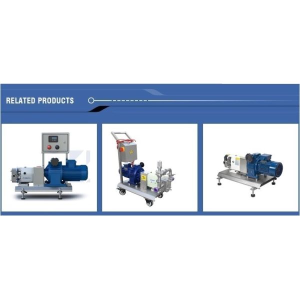 316L Horizontal TUL Lobe High Purity Pumps with Explosion proof Motor Clamp End Connection
