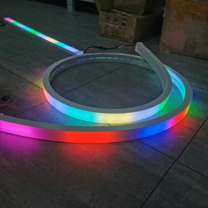 China 40mm programable rgbw neon flexibleible led 24v rgb luz led tipo neon tape 5050 smd color changing soft tube on sale