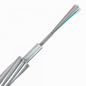 Quality OPGW Central Steel Tube Optical Ground Wire 12C G655 Single Mode 48 Hilos G.652D Outdoor Fiber Optic Cable wholesale