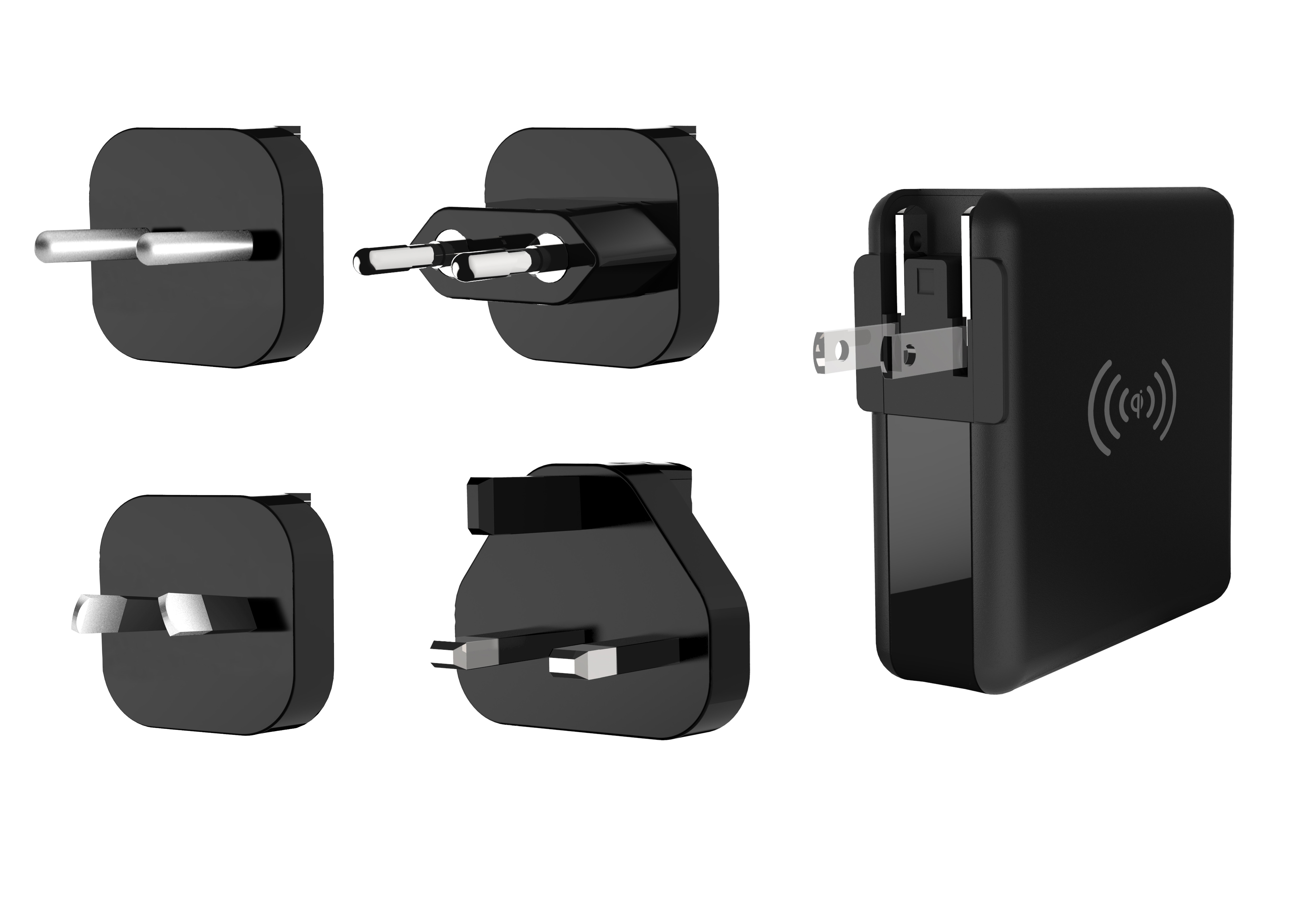 Travel Fast USB Type C Port Wireless Charger Power Bank 8000mah