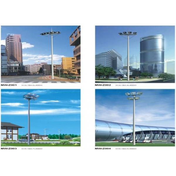 Professional 25m 8 Sides Galvanized Steel Outdoor Square Light Pole 10  KV ~550 KV 0