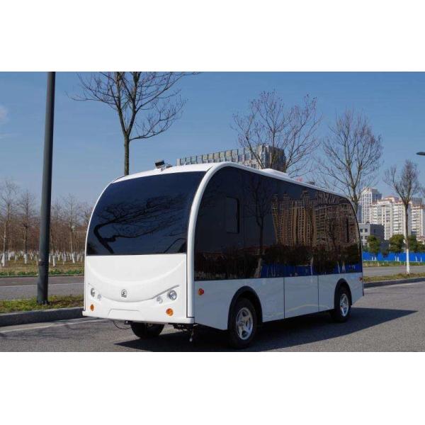 12 Seats Autonomous Shuttle Bus , City Self Driving Bus With Satellite Mapped Route