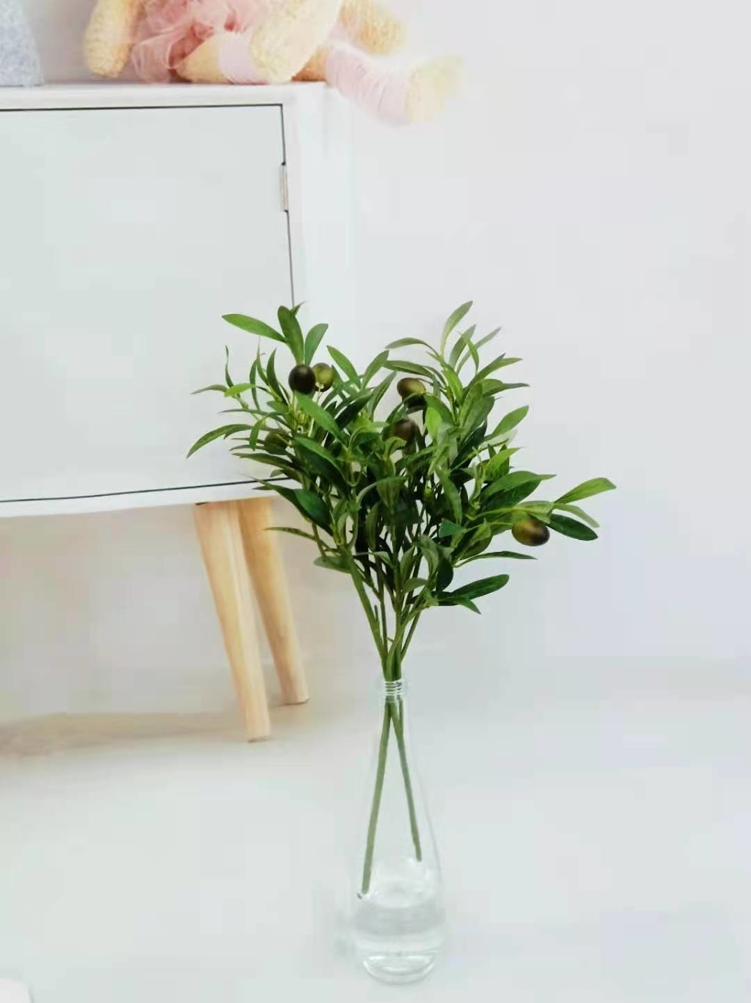 30cm Green Artificia Olive Branch Home Office Garden Decoration