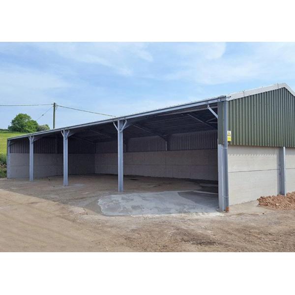 Modern Prefabricated Light Construction Steel Frame Structure Material Agricultural Steel Building With Concrete Panels