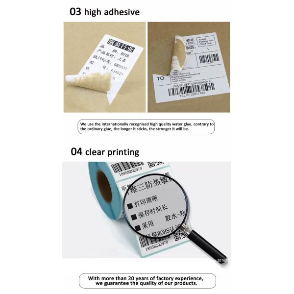 Waterproof High Adhesive Blank Vinyl Record Label Stickers , Blank Roll Labels