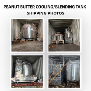 Three-layer Stainless Steel Peanut Butter Cooling / Blending Tank Industrial