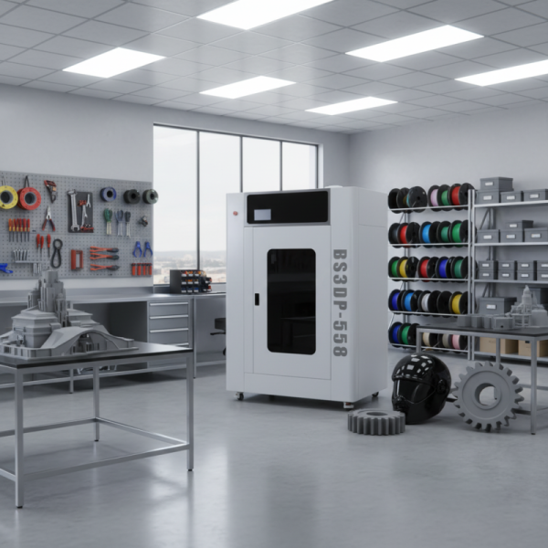 BS3DP-558 3D Printer Driver/Software Solution 430x700 mm Build Volume Auto Leveling Dual Extruder ABS/PLA Resin Rapid