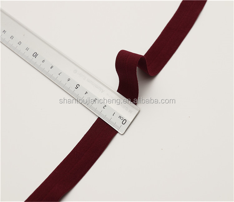 High quality 40mm Glossy foldover elastic band for underwear elastic band