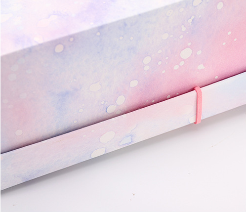 Custom Printing Square Foldable Luxury Paper Gift Box With Ribbon