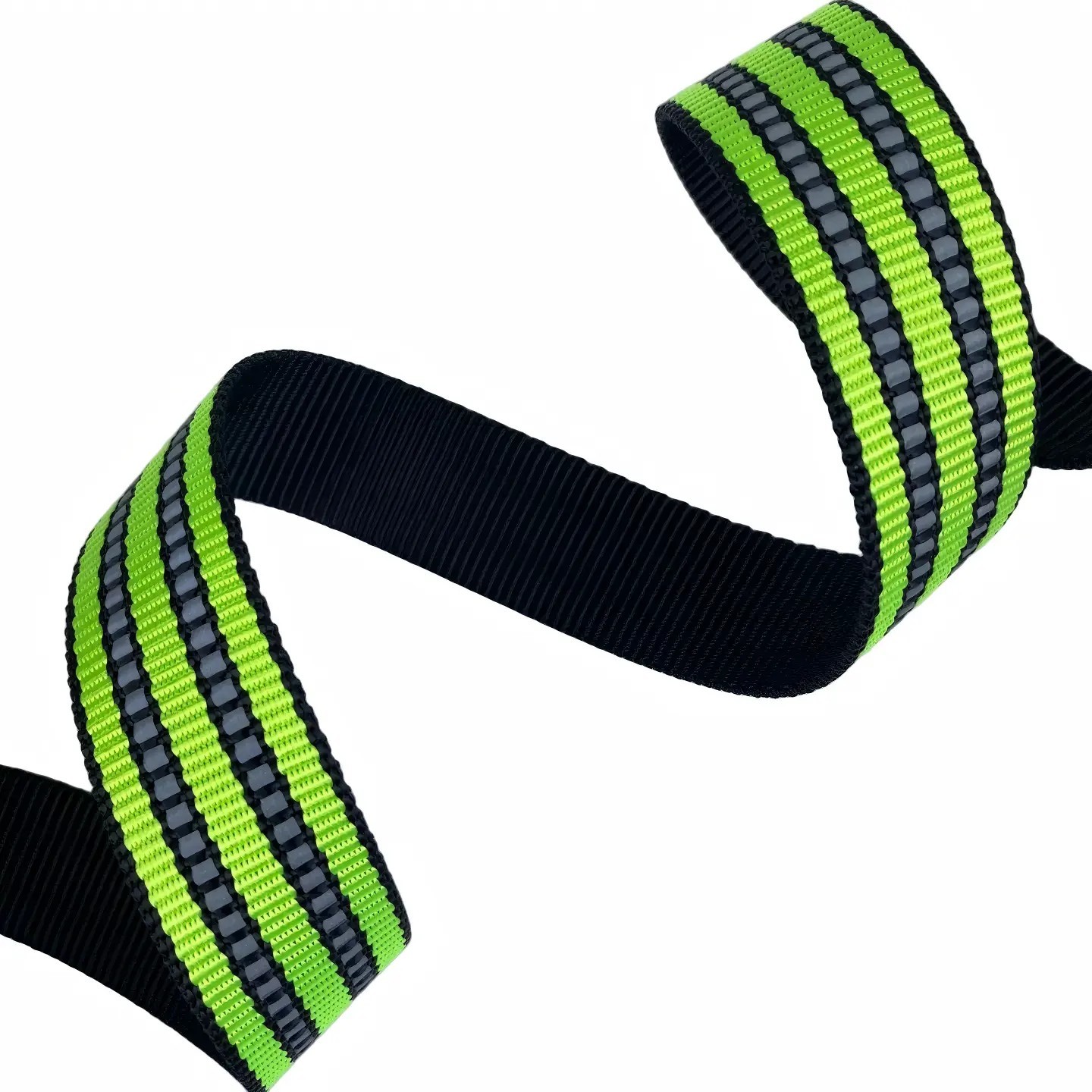 Colorful reflective webbing Imitation nylon Luminous effect Abrasion Resistance Pet collars Outdoor equipment
