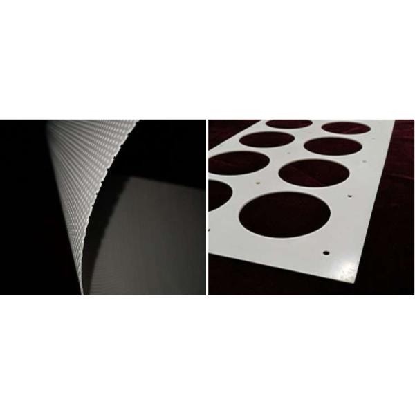 PVC Perforated Plastic Mesh Sheet Round Hole 1000*2000mm 1220*2440mm