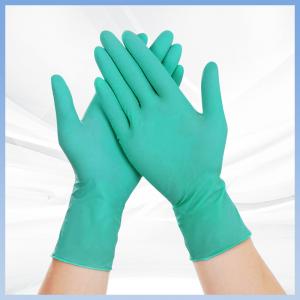 Green Hygienic Nitrile Gloves Food Safe Prep Safe 6 Mil Nitrile Gloves