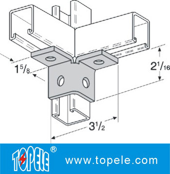 Steel Plate Galvanized Strut Channel Connecting Fitting Unistrut Channel Splice