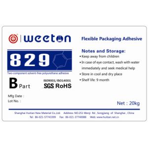 Lamiantion Polyurethane Flexible Packaging Adhesives 100 / 50 Mixing Rate
