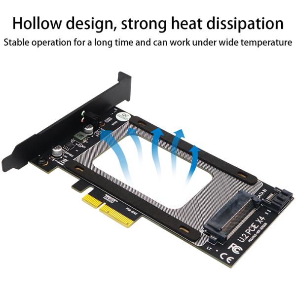 U.2 SFF-8639 Adapter PCIe U.2 SSD To PCI Express Card Support U.2 SSD 2.5" SATA SSD