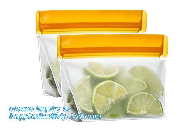 Seal Reusable Fresh Vegetable Meat Dog Cat Pet Food Storage Easy Clean 1 Liter Silicone Food Bag For Refrigerator bageas