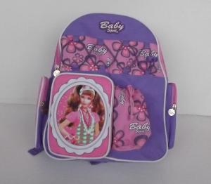 Quality Pretty Cartoon Character Backpacks , Personalized Kids Backpacks Purple wholesale
