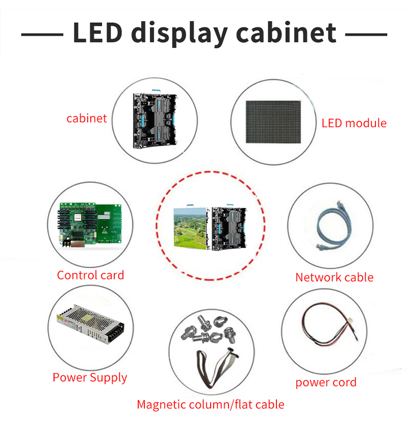 P2.6 P2.9 P3.91 Full Color Outdoor LED Video Wall Display 1920Hz 3840Hz