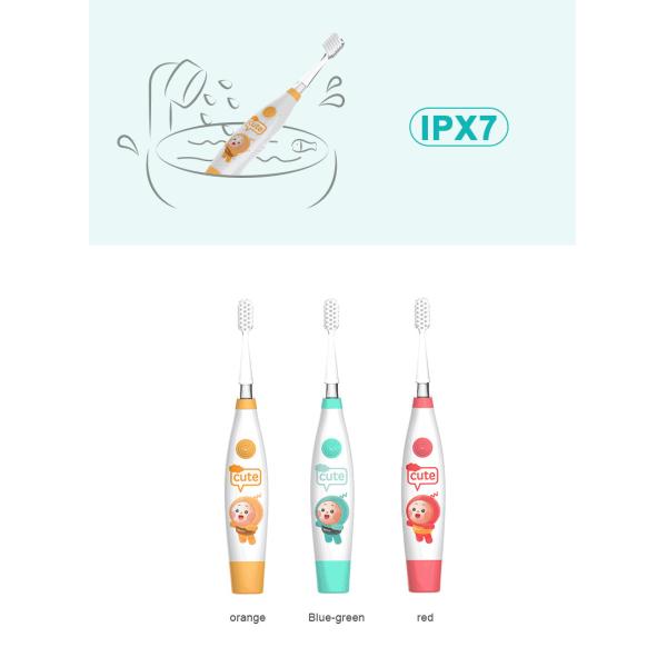 Kids IPX7 Oral Care Electric Toothbrush Battery Powered With Dupont Nylon Bristle