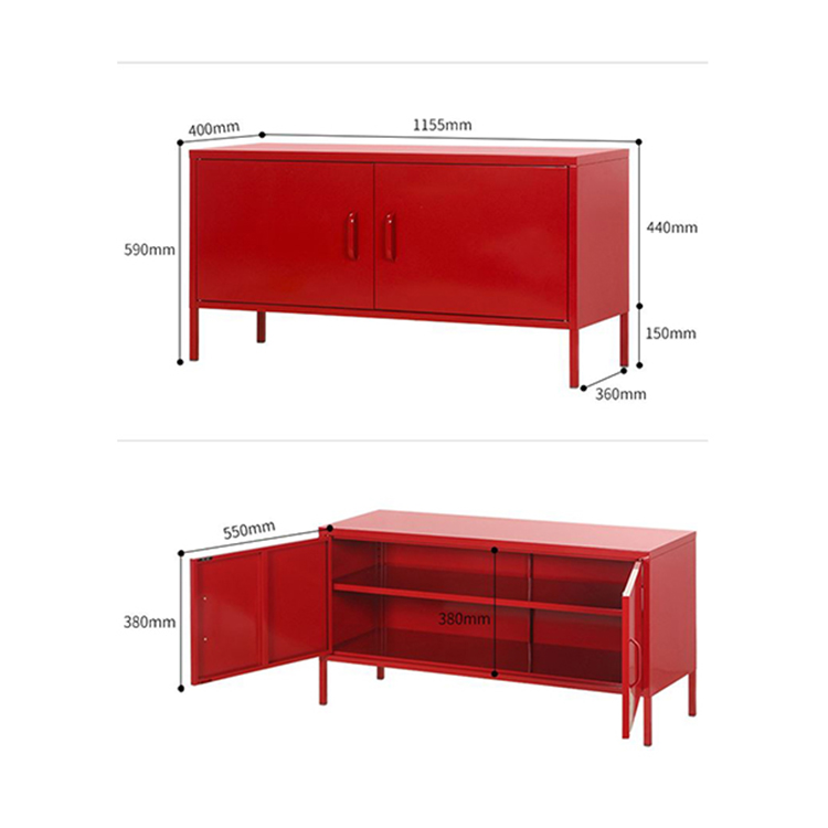 Height 620mm Q235 Steel BSCI TV Stand Cabinet